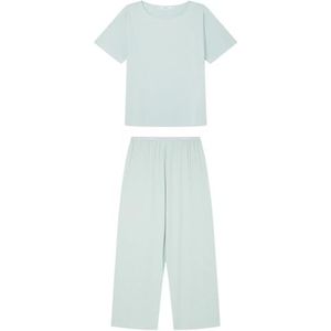 Women'Secret Capri-pyjama Soft Touch Summer Set voor dames, Groen, XL