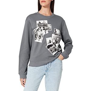 Love Moschino Womens Sweatshirt, Dark Gray, 48