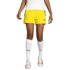 PUMA - Teamliga Shorts W, korte shorts unisex - volwassenen, Cyber Yellow- puma, XS