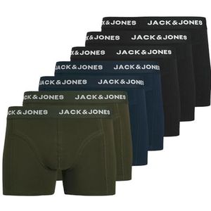 JACK & JONES Heren Jacbenja Trunks 7 Pack, zwart, s, zwart, S
