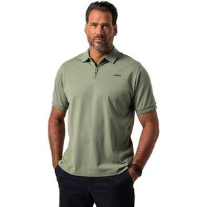 WHITELISTED JP1880 heren grote maten grote maten herenkleding L-8XL JP1880 poloshirt, halflange mouwen, rits, tot 8 XL