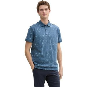 Tom Tailor - Poloshirt - Korte Mouwen - Heren - Blauw - Katoen