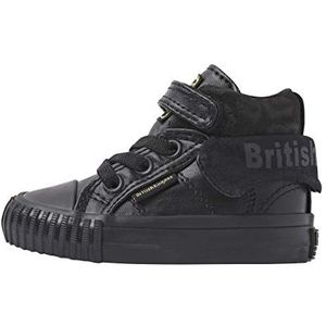 British Knights Roco sneakers voor babymeisjes, zwart luipaard zwart, 23 EU