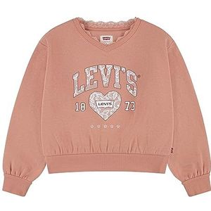 Levi's Meisjes Lvg Meet and Greet kant Trim v 4ej174 Sweatshirts, Terra Cotta, 14 Jaren