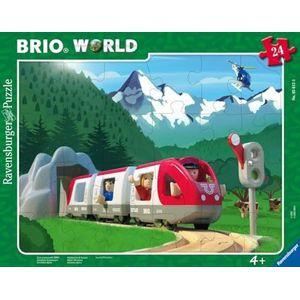 Ravensburger - Kinderpuzzel - 24-delige puzzel - bergavontuur/BRIO - meisjes of jongens vanaf 4 jaar - Hoogwaardige puzzel gemaakt in Europa - 05615