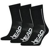 HEAD Unisex Performance Short Crew Socks, zwart, 39 EU