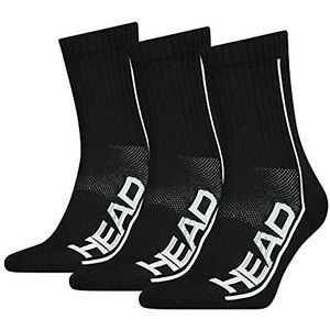 HEAD Unisex Performance Short Crew Socks, zwart, 39 EU