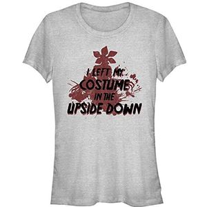 Stranger Things Dames Upside Down Kostuum Korte Mouw T-Shirt, Heather Grey, L, Heather Grey, L