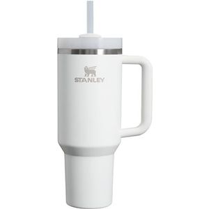 Stanley Quencher H2.0 Flowstate Tumbler 1.2L - 11 Uur Koud - 48 Uur Met Ijs - Drinkfles Met Rietje, Handvat En Deksel - Vaatwasmachinebestendig - Thermosbeker Voor Koude Dranken - Frost