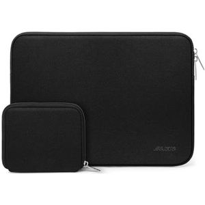 MOSISO Laptophoes Compatibel met MacBook Air/Pro Retina, 13-13.3"" Notebook, Compatibel met MacBook Pro 14"" 2022 2021 M1 Pro/M1 Max A2442, Neopreen Rugzakhoes met Kleine Hoes, Zwart