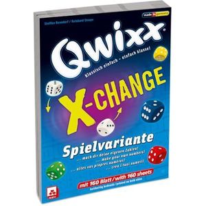 QWIXX EXXCHANGE - EXTRA BLOKKEN: 2 blokken van elk 80 vellen, spelinstructies (meertalig)