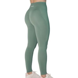 Aurola naadloze scrunch fitness-legging met hoge taille voor dames, figuurcorrigerende fitness-legging met hoge taille en scrunch-effect, perfect voor yoga, gym en sport., M