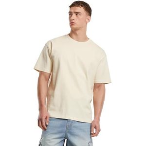 Urban Classics - Shirt - Sand - Jersey - Ronde Hals - Kwartmouw