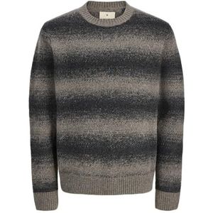 JACK & JONES Jprblutyler Knit Gestreepte Crew Neck, crocodile, L