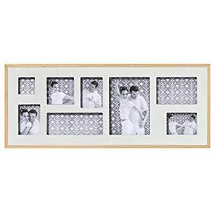 walther design fotolijst wit voor 8 foto's Houten portretlijst met houten passe-partout, Dubbel YP899W