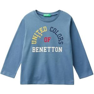 United Colors of Benetton t-shirt m/l, Blauw, 1 jaar