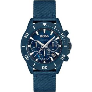 BOSS Herenhorloge analoog kwarts met nylon armband 1513919