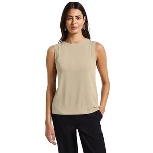 Blousetops - Coastal Beige - Casual Fit - Chiffondetails