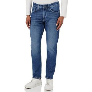 s.Oliver Heren Jeans Broek Tapered Regular Blue 31, blauw, 31W x 34L