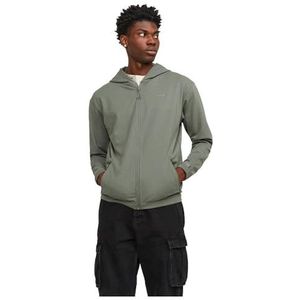 JACK & JONES Herenjas met capuchon, eenkleurig, agave green, S