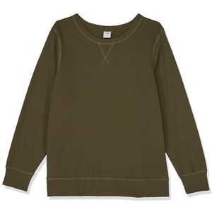 Amazon Essentials Fleece Trui met Ronde Hals (Verkrijgbaar in Grote Maten) Dames, Olijf, M
