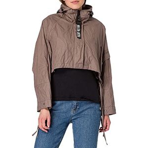 Freaky Nation Lohja-fn lichte katoenen jas voor dames, modder, XL