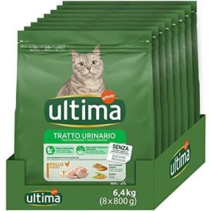 Ultima Kattenvoer met kip, 8 x 800 g, totaal 6,4 kg