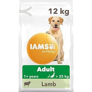 Iams For Vitality Adult Hondenvoer, Droog, Voor Grote Rassen, Met Lam, 12 Kg