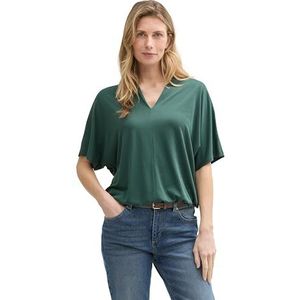 Tom Tailor - T-shirt - Korte Mouwen - Dames - Wit - Katoen