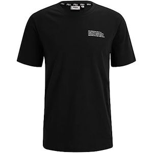 FILA Heren Borne Regular Graphic T-shirt, zwart, 2XL, zwart, XXL