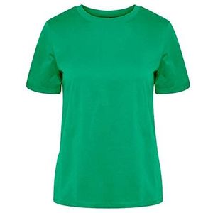 PIECES Pcria Ss Fold Up Solid Tee Noos Bc T-shirt voor dames, munt, L