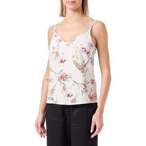 VERO MODA Vmeasy Joy Singlet WVN Ga Top met V-hals voor dames, Birch/Aop: vicka, S