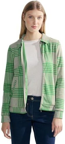 Cecil - B321005 - Damesvest - Celery Green - Geruit
