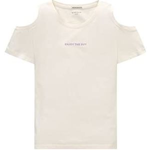 TOM TAILOR Meisjes T-shirt 1035129, 12906 - Wool White, 128