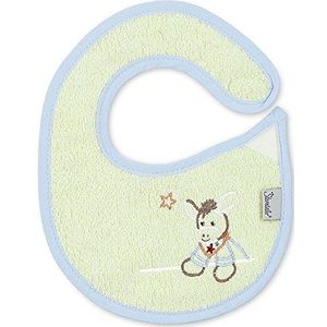 Sterntaler 97344 Baby plastic slabbetje Ezel Emmi in zachte badstofkwaliteit met applicted borduurmotief
