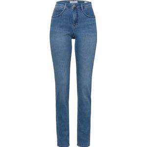 Jeans - Slimfit - Denim - Blauw - High Waist, 5-Pocket-Style, Gevoerde Zoom/Rand