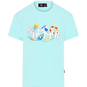 LEGO Unisex T-shirt zomer LWTaylor 307, 718 Light Turquoise, 122 Unisex