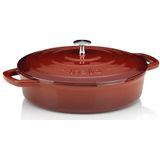 Kela Calido Gietijzeren Braadpan Rood 3,2L