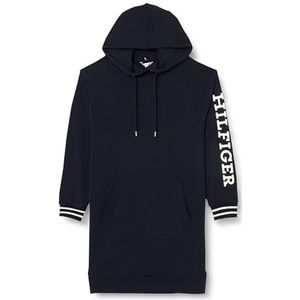 Tommy Hilfiger Dames CRV REG MONOTYPE Capuchon Korte DRS Hoodie Jurken, Desert Sky, 50, woestijn hemel