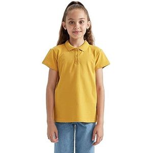 DeFacto T-shirt voor meisjes, geel, 5-6 Jaar