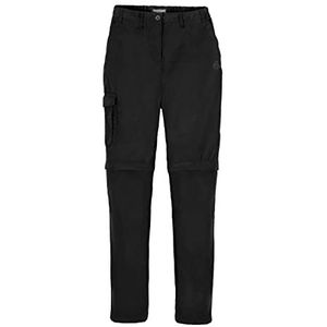 Craghoppers Womens Expert Kiwi Convertible broek, zwart, maat 10