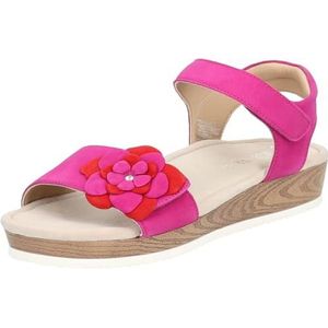 ara Fiji-sandalen voor dames, roze, rood, 38 EU breed, roze/rood, 38 EU Breed