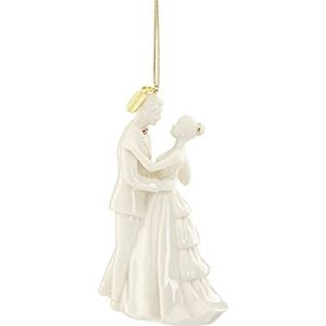 Lenox 2022 Bruid en bruidegom Ornament, porselein, ivoor, 0.42