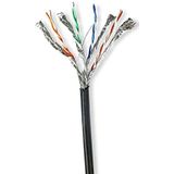 Netwerk Kabel Rol - CAT7 - Solid - S/FTP - Koper - 100.0 m - Buitenshuis - Rond - PE - Zwart - Gift Box