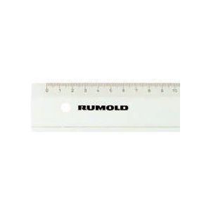 Rumold 321.443 kunststof liniaal met mm-verdeling, transparant, 30 cm lengte