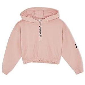 DeFacto Pullover met lange mouwen voor meisjes - trui met lange mouwen voor meisjes tops (roze, 12/13 Y), roze, 4-5 Jaren