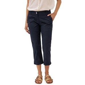 Urban - Capri Broek - Donkerblauw - Katoen - Smalle Pijpbelijning