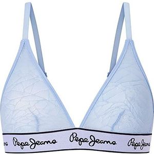 Pepe Jeans Mesh BH voor dames, Blauw (Bay Blue), XL