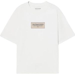JACK & JONES Jorgreene Tee Ss Crew Neck FST, wit (bright white), L