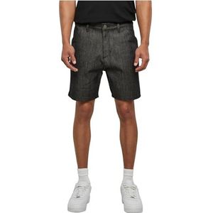 Urban Classics Heren Shorts Denim Bermuda Shorts Jet Black 34, jet black, 34